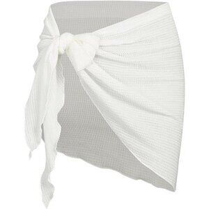 Women's Sarong Coverups white